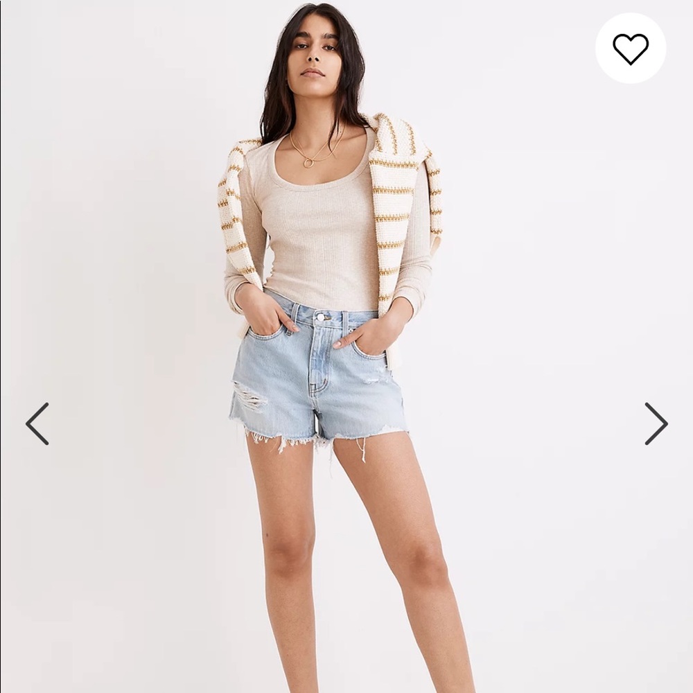 Madewell Relaxed Denim Shorts in Lemar Wash - NWT